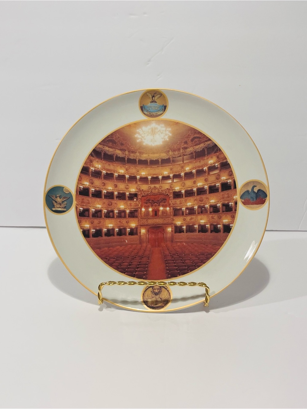 Rare Collezione La Fenice Soggetto # 1 Decorative Porcelain Plate by Tognana.